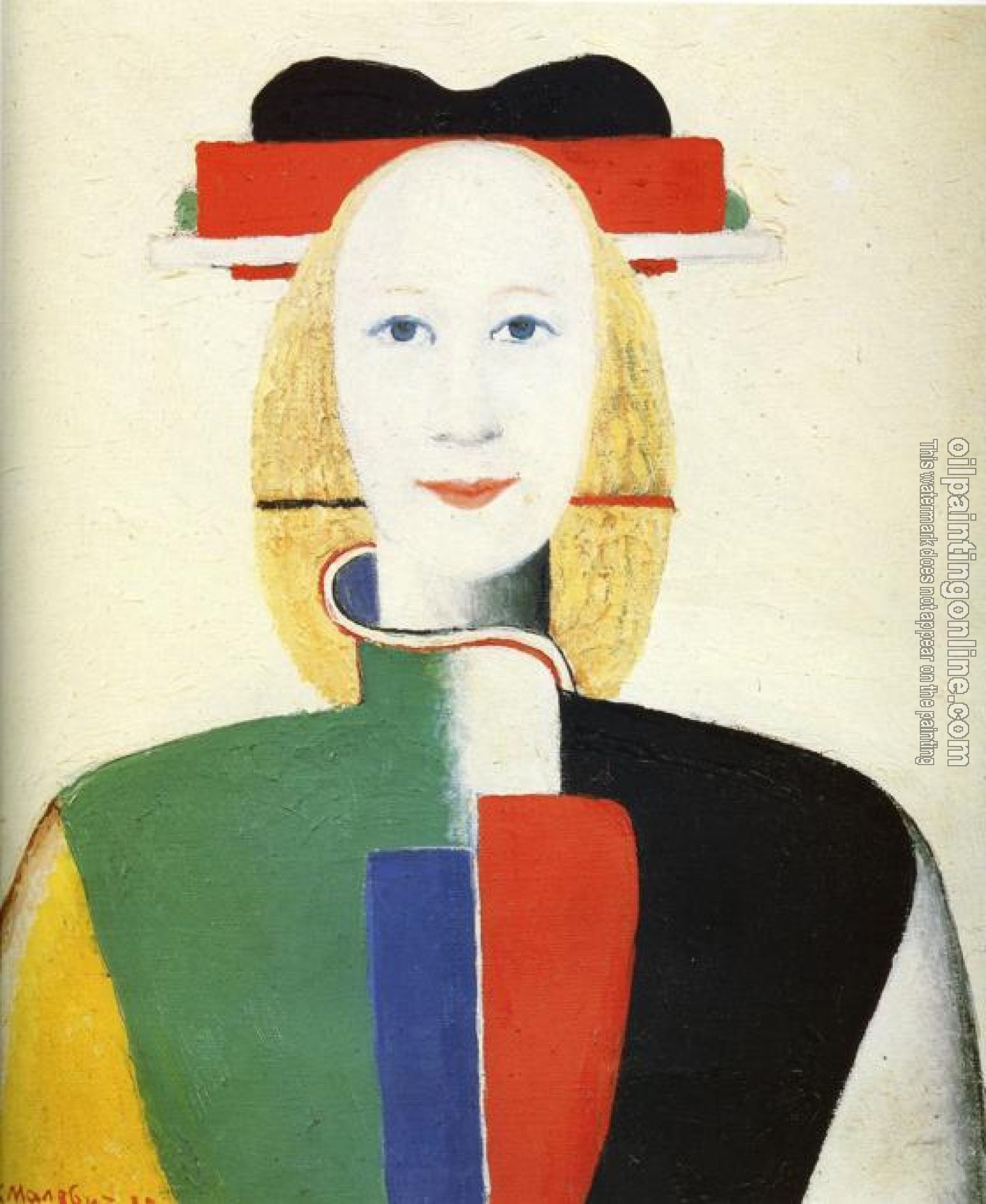 Kazimir Malevich - Girl with a Comb in her Hair